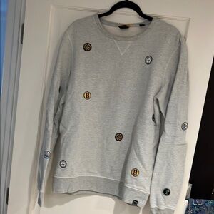 Scotch & Soda Gray Crewneck Sweater Soft Knit